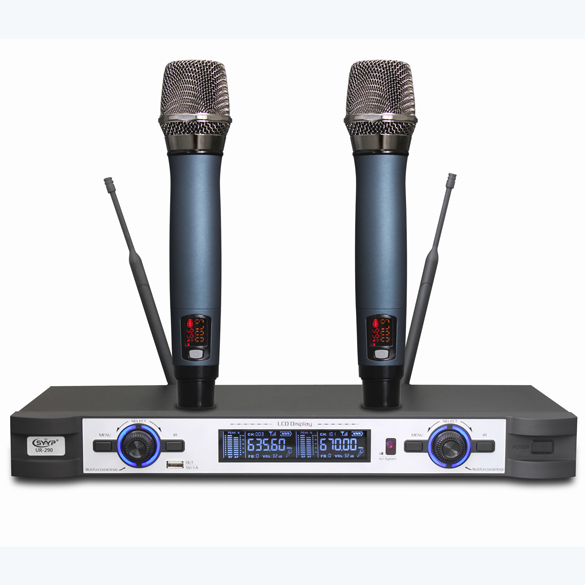 UR-290  充電式一拖二無(wú)線(xiàn)手持話(huà)筒
